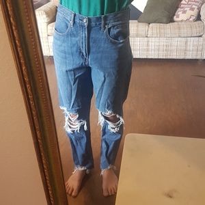 Blue ripped American Eagle Jeans